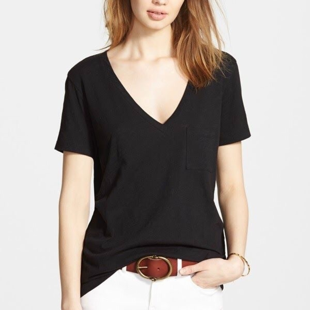 Made well black v-neck